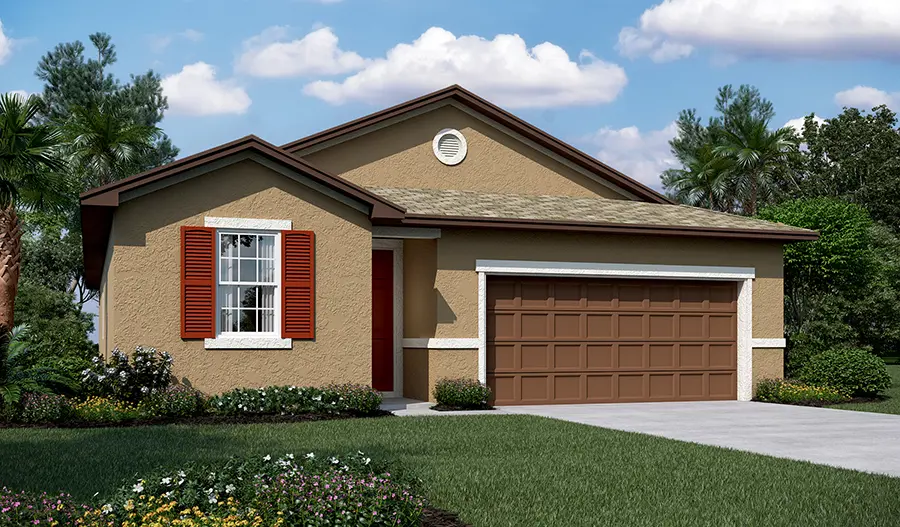 Exterior A of the Ruby floor plan by Richmond American Homes
