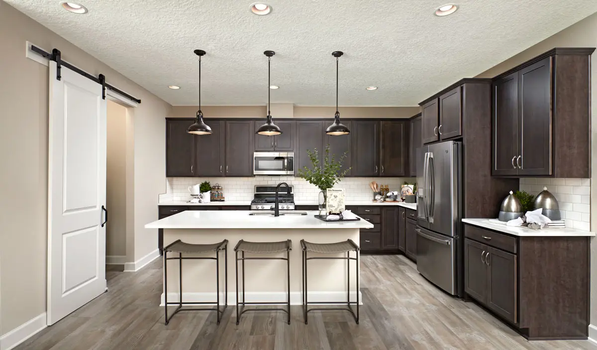 Kitchen of the Slate model home
